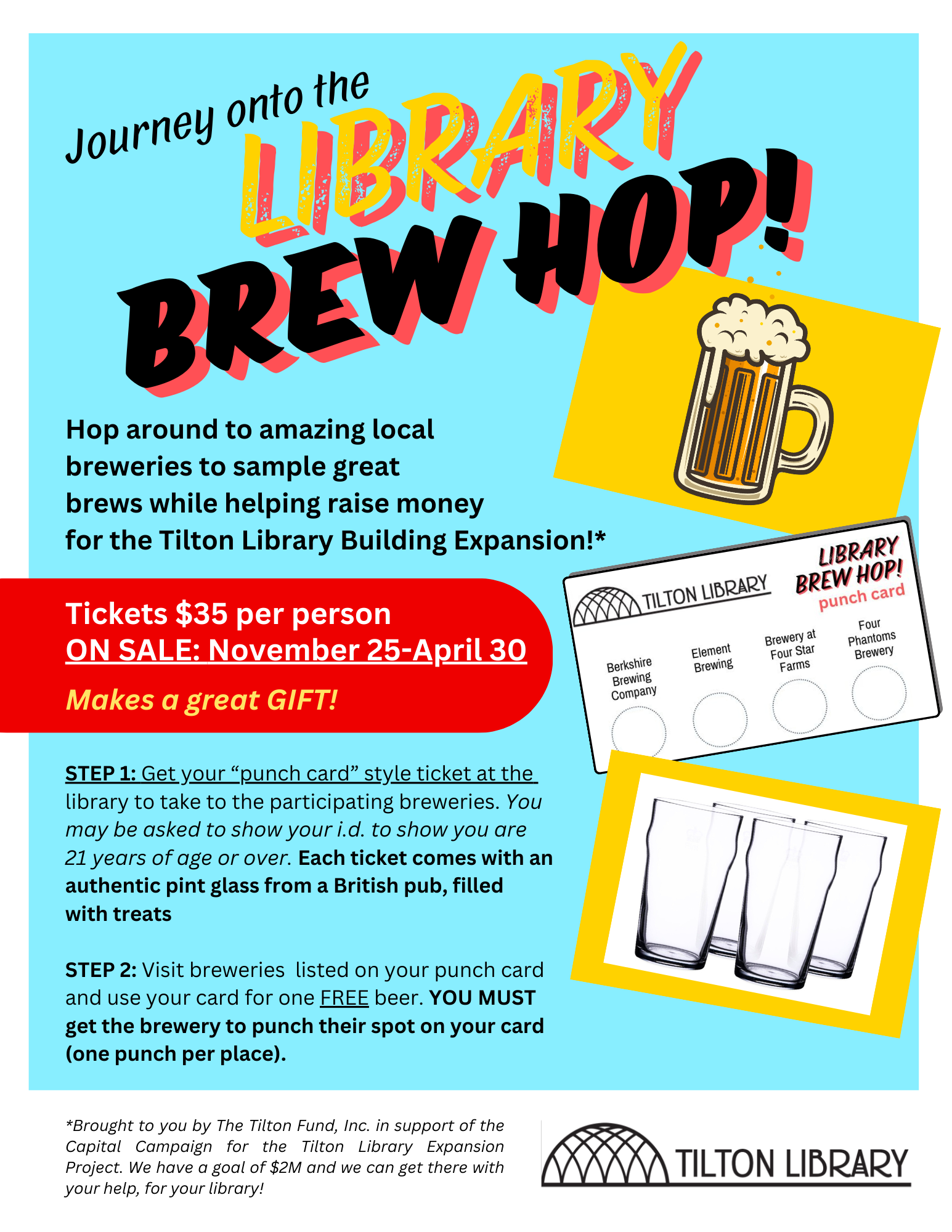 Tilton Library » Library Brew Hop FUNdraiser