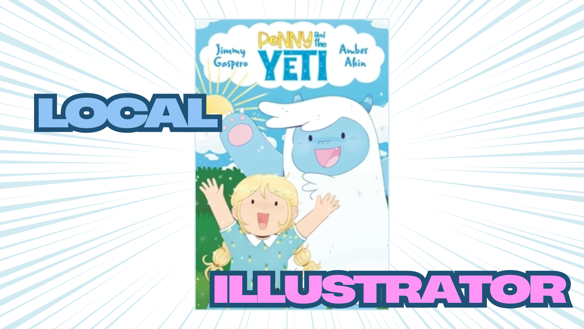 Penny and the Yeti graphic novel local illustrator